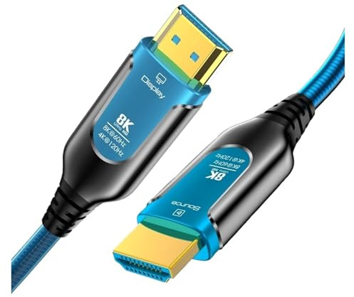 8K Bepansrad HDMI Fiberoptisk Kabel 48Gbps 60Hz 120Hz Speed ​​Armor 2.1-kabel Dynamisk HDR EARC HDCP For HD TV Box(30M)