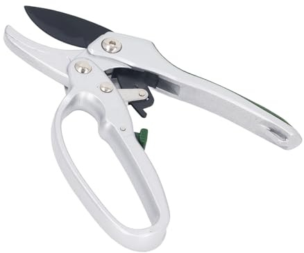 Tijeras de podar profesionales SK5, cuchillas inoxidables de acero aleado, mecanismo de trinquete que ahorra esfuerzo, podadora manual para jardinería, poda de árboles y cosecha