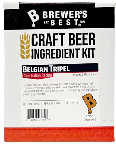 Brewer's Best One Gallon Home Brew Beer Ingredient Kit (Belgian Tripel)