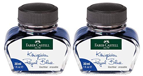 Faber-Castell Tintenglas (Königsblau, 2 Gläser mit 30ml)