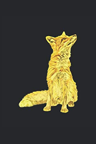 Fuchs Notizbuch: Taschenbuch 6x9 inch (15,24cm x 22,86cm) liniert mit 120 Seiten - Tagebuch zum notieren von Ideen und Gedanken - Motiv Fuchs