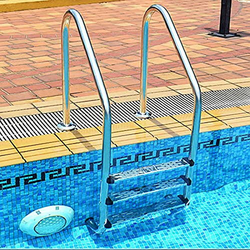 3 Steps Swimming Pool Ladder, 304 Stainless Steel Material Pool Hand Rail Non-slip Launching Escalator Handrail