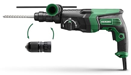 HIKOKI Bohr- & Meißelhammer, DH26PMCWSZ (im Transportkoffer) (830Watt) (SDS-plus) 240V inkl. 13 mm SSBF