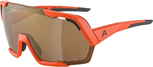 ALPINA Unisex - Adultos, ROCKET BOLD Q-LITE gafas deportivas, pumkin-orange matt/bronce, One Size