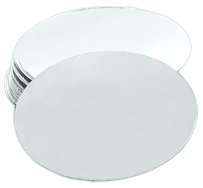 Hoshisea 20 Mini Piastrelle in Vetro a Specchio, Ovali Semplice Specchio per Decorare Oggetti Artigianali, Specchi Fai Da Te (Ellisse)