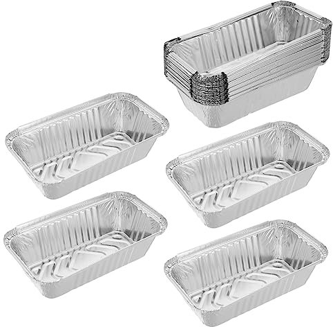 Yardwe 25pezzi Teglie Per Barbecue Usa e Getta Di Teglie in Alluminio Da Asporto Per Conservazione e Trasporto