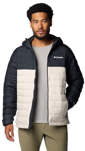 Columbia Powder Lite II Chaqueta con Capucha, Lista para la Aventura, Reflectante de Calor, Construcción Ultraliviana, Elementos Personalizables - Hombre