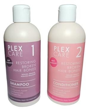 Bizzico Plex Care N°1 y N°2 Technology Set de champú y acondicionador profesional para restaurar el cabello dañado 2 x 300 ml