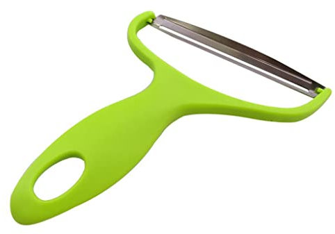 SUIOPPYUW Rebanador de col giratorio lavable a prueba de herrumbre ligero con mango de plástico ralladores de verduras peladores de frutas de boca ancha