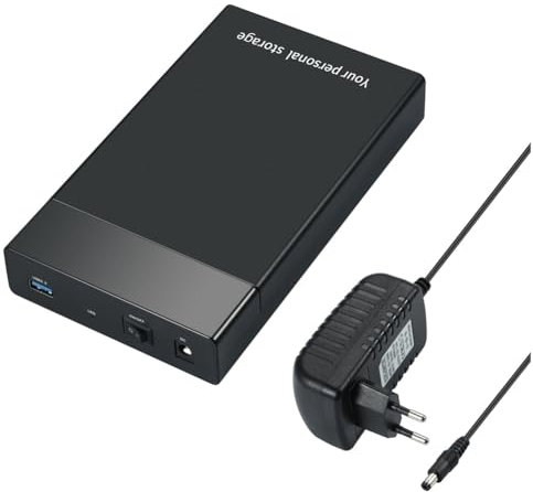 3.5 HDD esterno box HDD 3.5 2.5 SATA a USB 3.0 6 Gbps HDD Case SATA III SSD Case EU spina durevole