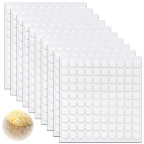 Pyroclasia 1000 Stück Klebepunkte Doppelseitig 10mm Doppelseitige Klebepunkte Transparent Rund Ballon Klebepads Doppelseitig Ablösbar Keine Spuren Wasserdichte für Festivaldekoration Diy Handwerk