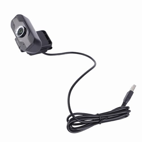 1080P Webbkamera, Flexibel Vridbar Vidvinkelwebbkamera, Stöd för 3D Digital Brusreducering USB kamera med Mikrofon, för Stationär Dator Onlineklass