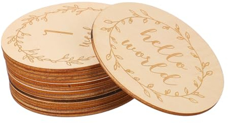 Holibanna 14pièces Jalon Cartes Jalon Disques Jalon Cartes Disques pour Photos Garçon Fille Et Décoration Fête