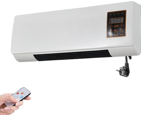 Condizionatore Senza Unità Esterna, Condizionatore D'aria A Parete, Aire Acondicionado Portatil Con Telecomando Con Telecomando E Timer, Uso Estivo E Invernale (Solo vento normale e vento caldo)