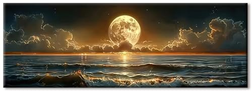 ShengDexin Murales de sala de estar lienzo cuadros grandes 120 x 30 cm, carteles e impresiones artísticas paisaje, murales dormitorio sin marco, murales para habitación decoración en pared decoración