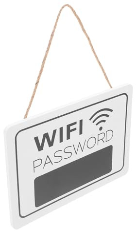 Alipis Letrero Colgante Rústico Decoración Portátil Placa de Pared de Madera Clara para Puerta Contraseña Wifi para Mural en Hogar