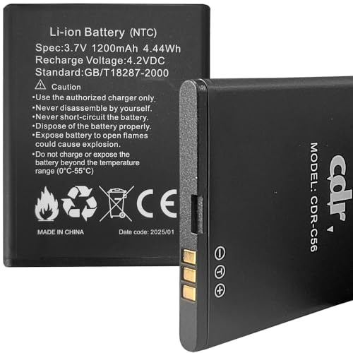 C D R Batteria CDR-C56 originale per cellulare CDR C56 alta capacità litio 1200 mAh