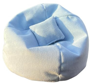 Dockstol - sittsäcksstolsprydnad, 1 st handgjord bönpåse Çhår för docksits, 15 cm Ďoll minibilbarnstol, tyg sittsäck Ćhår eller flicksamlare Fläktar Barnkammare Sovrum Lek