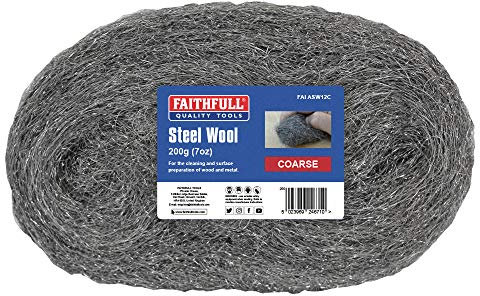 Faithfull Steel Wire Wool 200g Grit: COARSE