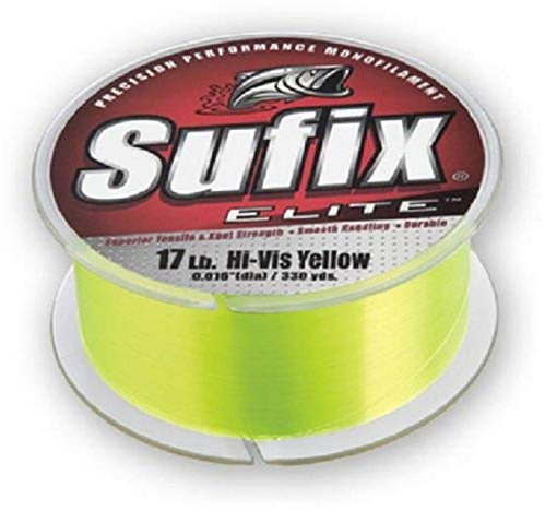 Sufix Elite 10 lb Fishing Line (Yellow, Size- 330 YD Spool)