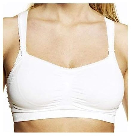 Medela, Reggiseno Premaman e di Allattamento, Bianco (Blanc), S