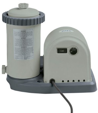 Intex 28634GS Kartuschenfilter 9463 l/h, 360 W, 1,6 A, 230 V, Zeitschaltuhr, Durchmesser 38 mm mit Verschraubung 2 IG, Kartusche B