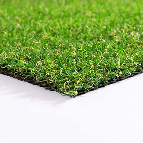 Steffensmeier Kunstrasen Park | Sonnenstunden: 12.000 | 22 mm | Outdoor | Meterware | Rasenteppich | Grün, Größe: 133x250 cm