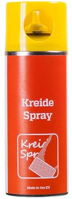 BERASIT Kreidespray, professionelle Sprühkreide für Markierung und Kennzeichnung, schnell trocknend, 400 ml, gelb, Versandeinheit= 6 Dosen