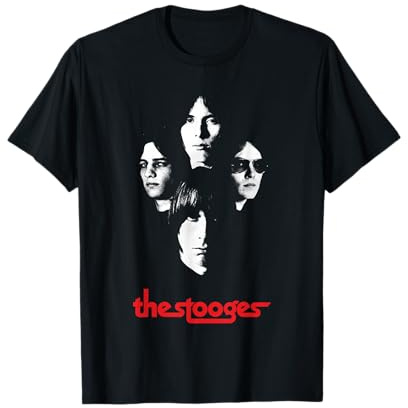 Iggy and The Stooges 4 Faces Officially Licensed T-Shirt
