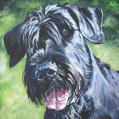 LWOHDKHK Diamant Painting Kinder 5D Diamond Painting Kits, Schnauzer Schwarzer Hund DIY Malen Nach Zahlen Erwachsene Diamant Malerei Geburtstagsgeschenke