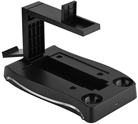 ciciglow Ladestation für PS4 VR, PS4 VR Controller Ladestation Dock Stand VR Headset Stand für Konsole von VR, VR Brille und 2 Stück PS4 Move Handles