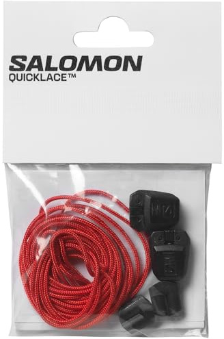 Salomon Quicklace Kit, Footwear Lace Replacement Accessory - Racing Red/Black/Black - NS