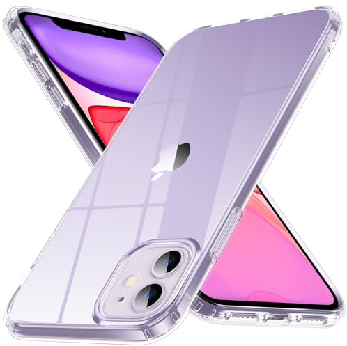 Anqrp Zero Seriesr Kompatibel mit iPhone 11 Hülle, Anti-Gelb Minimalistische Durchsichtig Schutzhülle, Eckige Handyhülle für iPhone 11 6,1 Zoll, Transparent