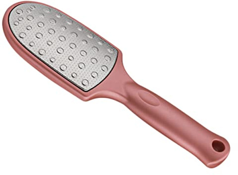 Doppelseitiger Roségold Füße Edelstahl Hornhautentferner | Beidseitig Nutzbar, für Professionelle und Private Anwendung, Sicherer Griff, aus Edelstahl Gefertigt