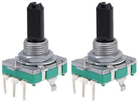 XYWHPGV 360 Grad Drehgeber Codeschalter Digitales Potentiometer EC16 3 Pins 20mm D-Welle 2 Stück(1885b 05041 4d668 7bc91 679c5 5b8f9