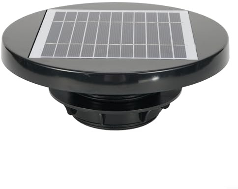 URPIZY Solarbetriebener Ventilator,Solar Ventilator Solarbetriebener Dachventilator Loft-Ventilator Wasserdichter Abluftventilator für Boot Wohnwagen Gewächshaus Schuppen