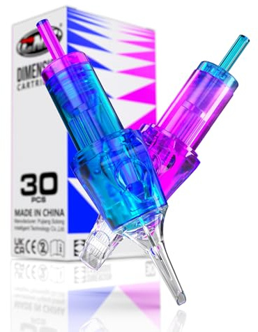 CNC 30 st tatueringskassetter nålar engångsblandad #10 buggpin runt foder böjd magnum skuggare 3RL 5RL 7RL 9RL 7RM 15RM tatueringsnålar EN04B-30KIT-B