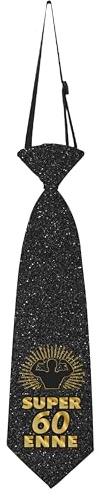 KAÏDENSÏ Cravate d'anniversaire, Noir , Taille unique