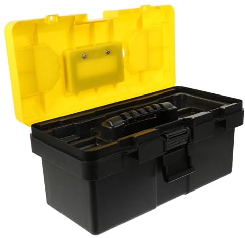 HOMSFOU Degli Attrezzi in Plastica Resistente Contenitore Portautensili Maniglia Comoda Per Trasporto Facile Organizer Impilabile Per Utensili Essenziali Da Riparazione