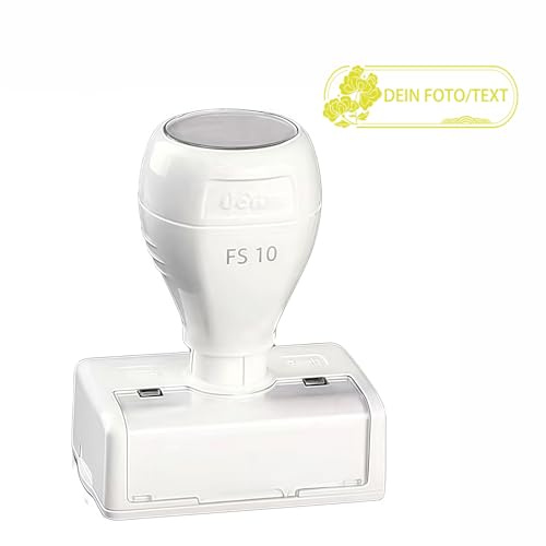 Firmenstempel mit Logo Und Text Personalisiert - Buchstempel Personalisiert, Stempel Mit Logo, Rechteck Stempel - Klare Sichtbarkeit (20x40mm)