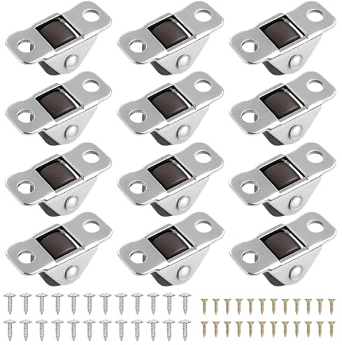 12 ruedas pequeñas para muebles, 1,2 cm, silenciosas, TPR, para electrodomésticos, armarios, cajas, marca X, ruedas fijas con 48 tornillos