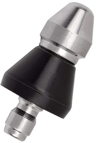 PartyKindom Boquilla Inoxidable para Limpieza de Tuberías con de Alta Presión Accesorio y Duradero para Desatascar Alcantarillado y Desagües de Cocina Compatible con Lavadoras de Alta Presión