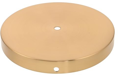 VICASKY Runder Lampensockel für Tischlampe aus Eisen in Gold Stabiler Runder Lampenfuß mit Klassischem Design für Bastelarbeiten und Home Office