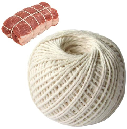 Generico Dla Rodziny Przyjaciół Młodzieży Biur Szkół Domu Podróży Cordel de carnicero | Resistente para trabajos pesados 85 m de algodón, Cordel de cocina, Carnicería y Horno - Dla Rodziny Przyjaciół