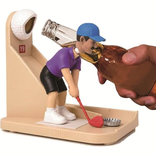 Golf Swing Beer Buddy, Apribottiglie da golf, Apribottiglie da birra a tema golf, Design da tavolo portatile per GolfBar e Man Cave Regali per golfisti per uomini Stampa 3D (1PC)