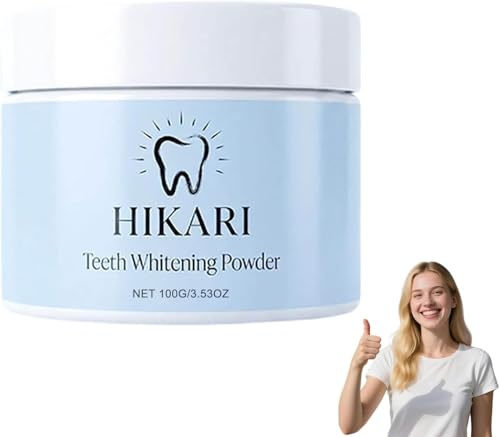 2026 New Hikari Teeth Whitening Powder - Hikari Whitening Powder, Stain Remover for Teeth, Tooth Whitener Stains Remover, Teeth Whitening Strips,Gentle Stain Removal Powder for Men,Women (1PC, 100g)