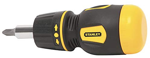 Stanley Hand Tools Stanley Multibit Stubby Screwdriver With Bit Holder 66-358