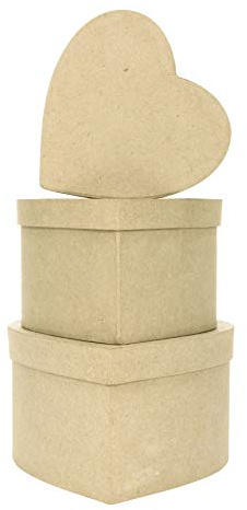 décopatch små hjärtaskar, 3-pack
