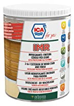 Ica For You IMR03 - Impregnante Finitura Ceroso All'Acqua per Legno, 2-in-1 Impregna e Protegge a Lungo, per Esterni, Teak, 2.5 L - IMR03-0250