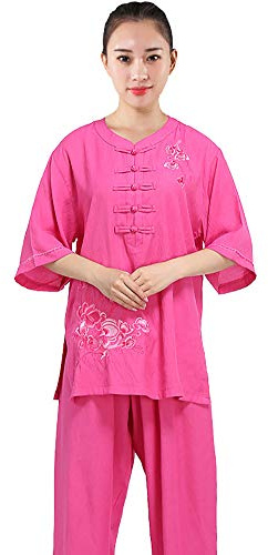 Kampfsport Tai Chi uniform Wing Chun Shaolin kostym Kung Fu uniformer damer tvådelad kostym broderi tryck yoga